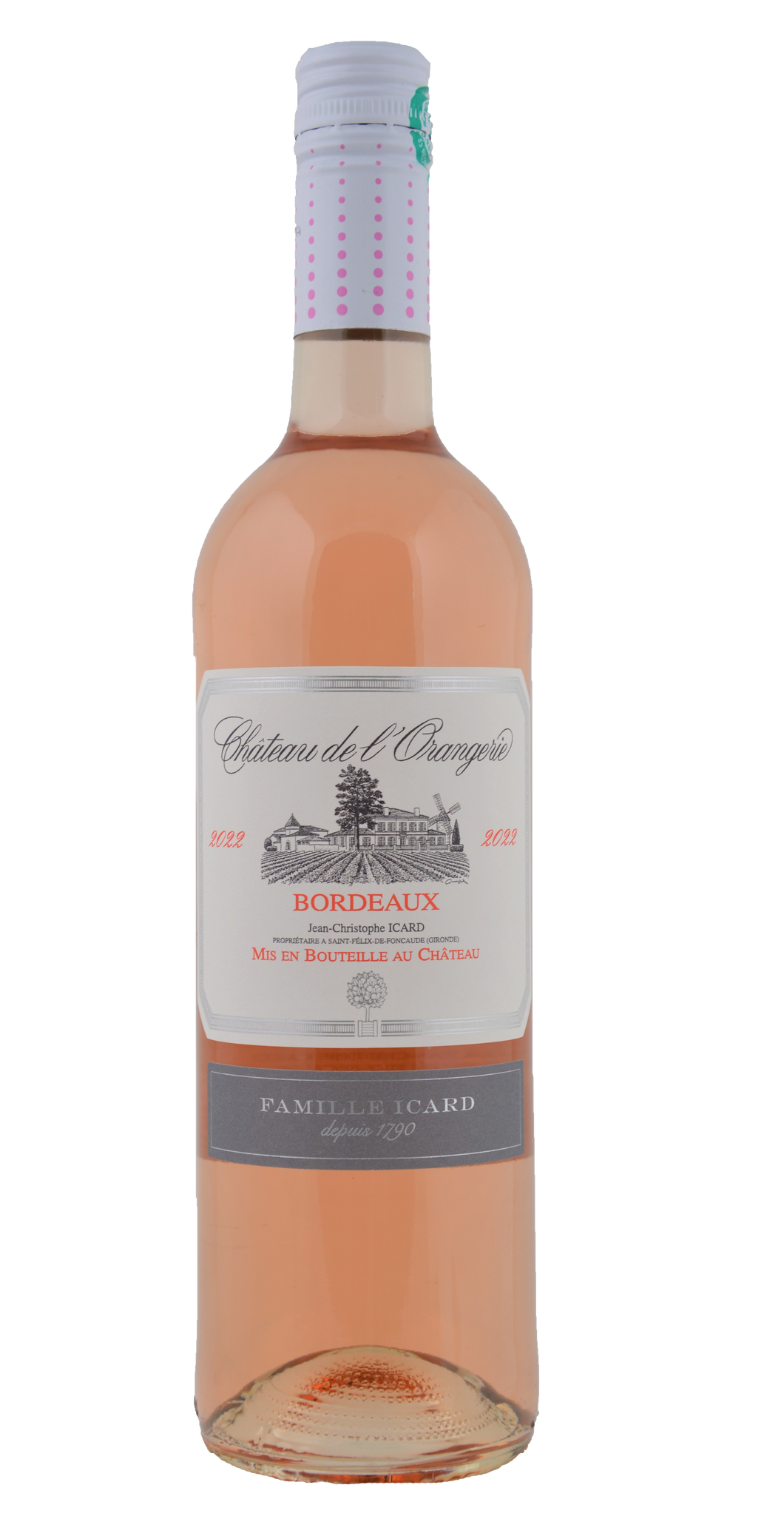 Château de l'Orangerie, AOC Bordeaux, Rosé, 2023